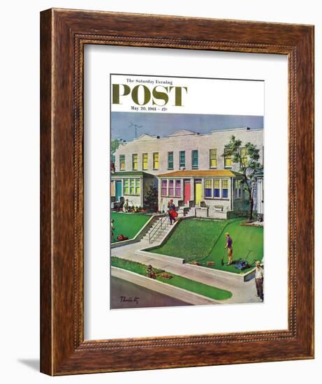 "I'd Rather Be Golfing," Saturday Evening Post Cover, May 20, 1961-Thornton Utz-Framed Giclee Print