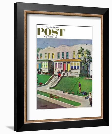 "I'd Rather Be Golfing," Saturday Evening Post Cover, May 20, 1961-Thornton Utz-Framed Giclee Print