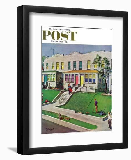 "I'd Rather Be Golfing," Saturday Evening Post Cover, May 20, 1961-Thornton Utz-Framed Giclee Print