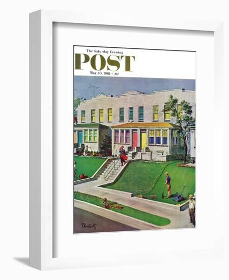 "I'd Rather Be Golfing," Saturday Evening Post Cover, May 20, 1961-Thornton Utz-Framed Giclee Print