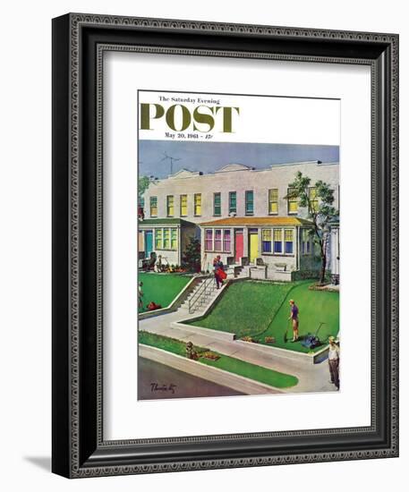 "I'd Rather Be Golfing," Saturday Evening Post Cover, May 20, 1961-Thornton Utz-Framed Giclee Print