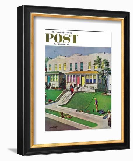 "I'd Rather Be Golfing," Saturday Evening Post Cover, May 20, 1961-Thornton Utz-Framed Giclee Print