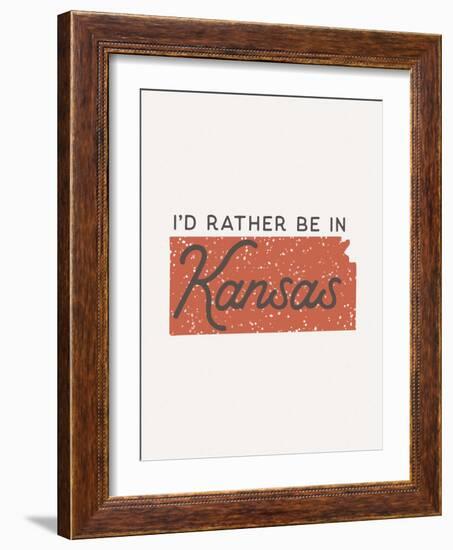 I'd Rather Be In Kansas-null-Framed Art Print