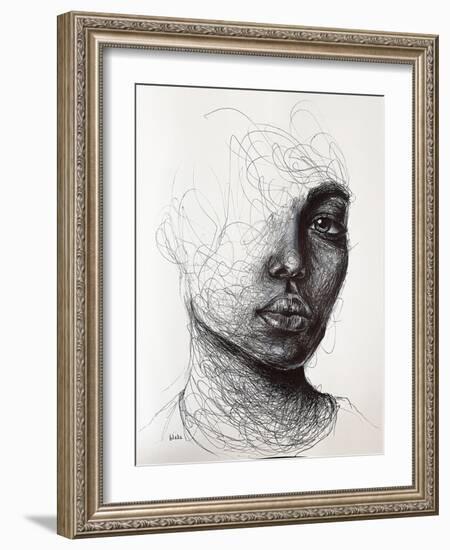 I’D Really Luv to Break Your Heart, C.2021 (Pen on Paper)-Blake Munch-Framed Giclee Print