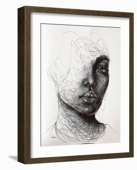 I’D Really Luv to Break Your Heart, C.2021 (Pen on Paper)-Blake Munch-Framed Giclee Print