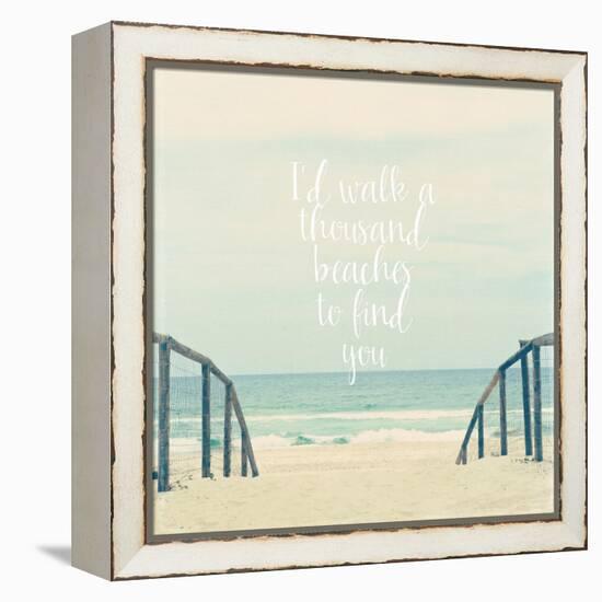 I'd Walk a Thousand Beaches-Susannah Tucker-Framed Stretched Canvas