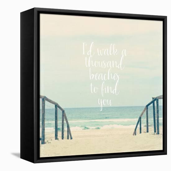 I'd Walk a Thousand Beaches-Susannah Tucker-Framed Stretched Canvas