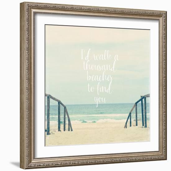 I'd Walk a Thousand Beaches-Susannah Tucker-Framed Art Print