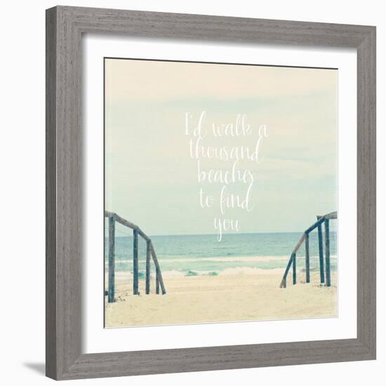 I'd Walk a Thousand Beaches-Susannah Tucker-Framed Art Print