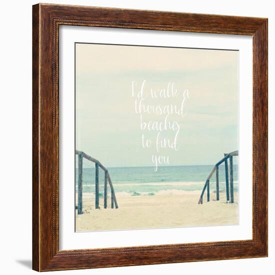I'd Walk a Thousand Beaches-Susannah Tucker-Framed Art Print