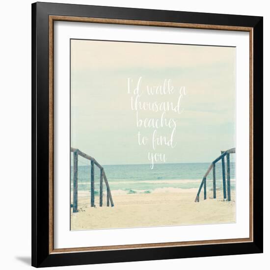 I'd Walk a Thousand Beaches-Susannah Tucker-Framed Art Print