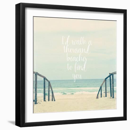 I'd Walk a Thousand Beaches-Susannah Tucker-Framed Art Print