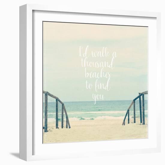 I'd Walk a Thousand Beaches-Susannah Tucker-Framed Art Print