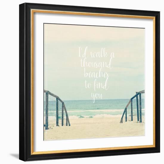 I'd Walk a Thousand Beaches-Susannah Tucker-Framed Art Print