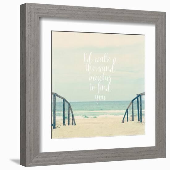 I'd Walk a Thousand Beaches-Susannah Tucker-Framed Art Print