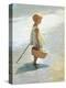 Young Girl on a Beach Art Print - I Davidi | Art.com