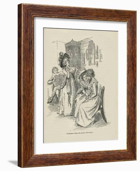 I declare they are quite charming, 1896-Hugh Thomson-Framed Giclee Print