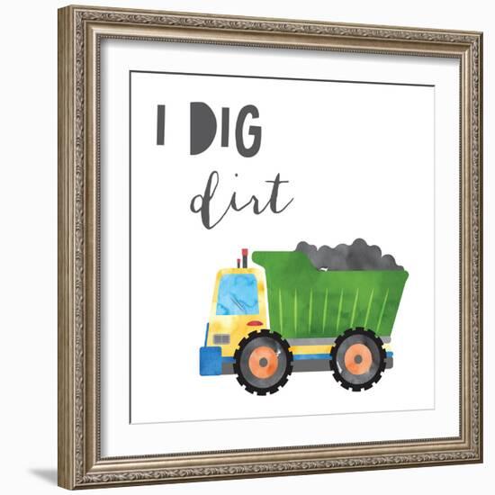 I Dig Dirt V2-Jennifer McCully-Framed Art Print