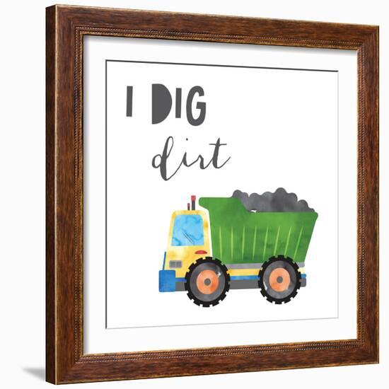 I Dig Dirt V2-Jennifer McCully-Framed Art Print