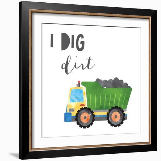 I Dig Dirt V2-Jennifer McCully-Framed Art Print