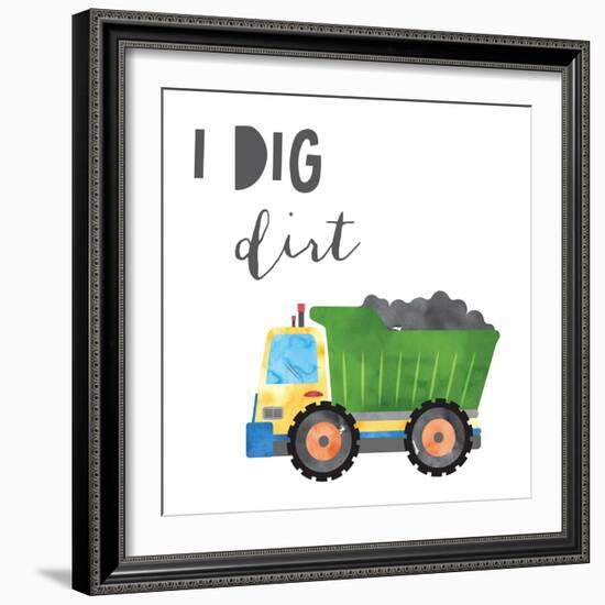 I Dig Dirt V2-Jennifer McCully-Framed Art Print