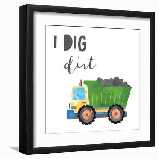 I Dig Dirt V2-Jennifer McCully-Framed Art Print