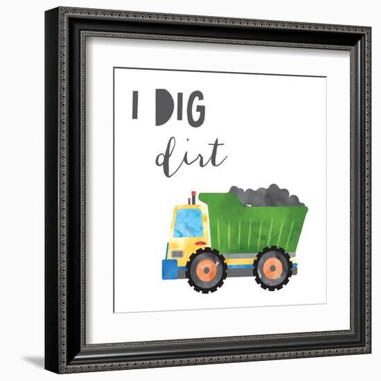 I Dig Dirt V2-Jennifer McCully-Framed Art Print