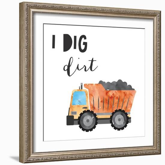 I Dig Dirt-Jennifer McCully-Framed Art Print