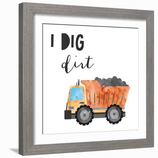 I Dig Dirt-Jennifer McCully-Framed Art Print