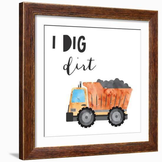 I Dig Dirt-Jennifer McCully-Framed Art Print