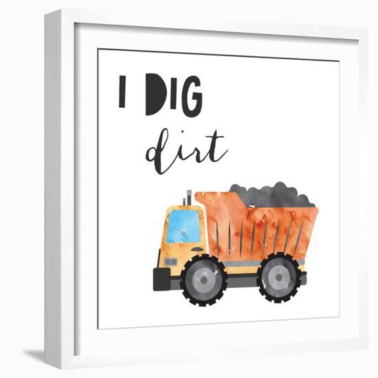 I Dig Dirt-Jennifer McCully-Framed Art Print