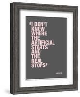 I don’t know where the artificial starts and the real stops-null-Framed Art Print