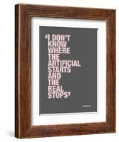 I don’t know where the artificial starts and the real stops-null-Framed Art Print