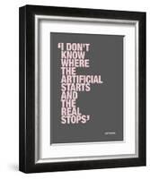 I don’t know where the artificial starts and the real stops-null-Framed Art Print