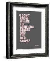 I don’t know where the artificial starts and the real stops-null-Framed Art Print