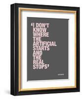 I don’t know where the artificial starts and the real stops-null-Framed Art Print