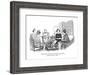 "I don't know why I don't care about the bottom of the ocean, but I don't." - New Yorker Cartoon-Charles Saxon-Framed Premium Giclee Print