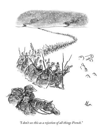 I Don T See This As A Rejection Of All Things French New Yorker Cartoon Premium Giclee Print By Frank Cotham Art Com