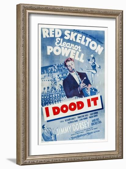 I Dood It, Jimmy Dorsey, Red Skelton, Eleanor Powell, 1943-null-Framed Art Print