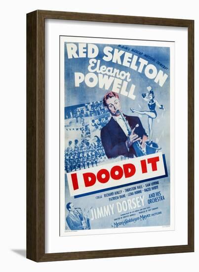 I Dood It, Jimmy Dorsey, Red Skelton, Eleanor Powell, 1943-null-Framed Art Print