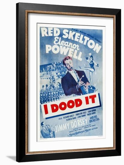 I Dood It, Jimmy Dorsey, Red Skelton, Eleanor Powell, 1943-null-Framed Art Print