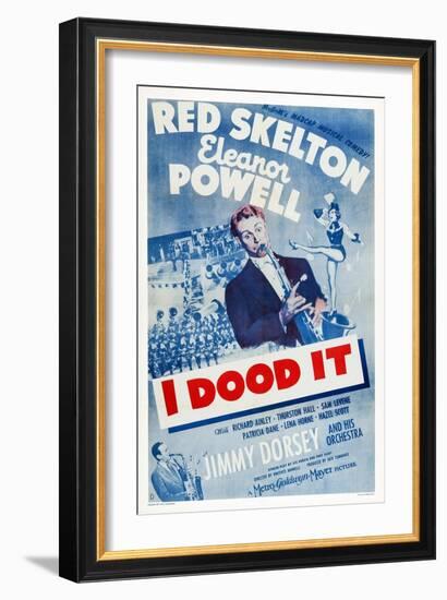 I Dood It, Jimmy Dorsey, Red Skelton, Eleanor Powell, 1943-null-Framed Art Print