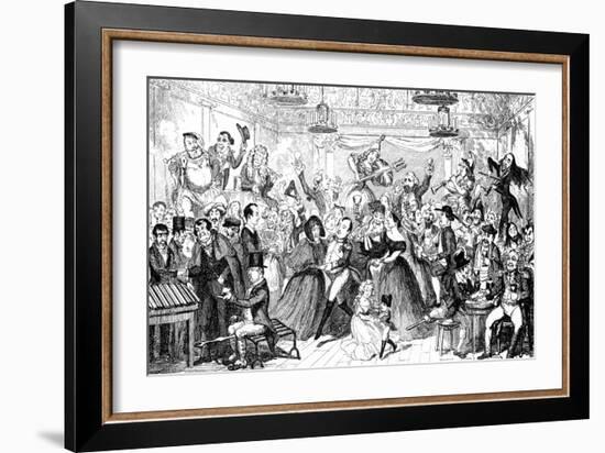 I Dreamt I Slept at Madame Tussaud's !-George Cruikshank-Framed Art Print