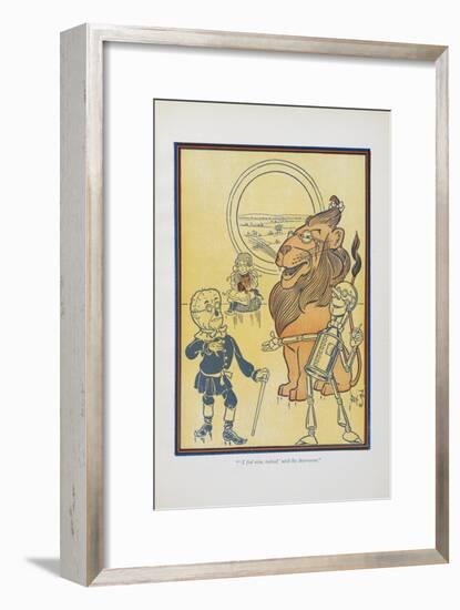 "I Fell Wise, Indeed,' Said the Scarecrow."-William Denslow-Framed Giclee Print