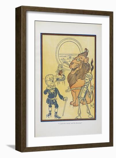 "I Fell Wise, Indeed,' Said the Scarecrow."-William Denslow-Framed Giclee Print