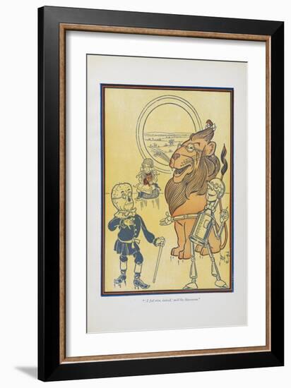 "I Fell Wise, Indeed,' Said the Scarecrow."-William Denslow-Framed Giclee Print