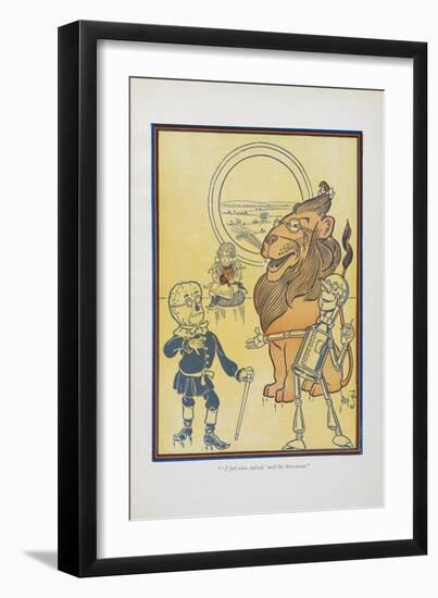 "I Fell Wise, Indeed,' Said the Scarecrow."-William Denslow-Framed Giclee Print