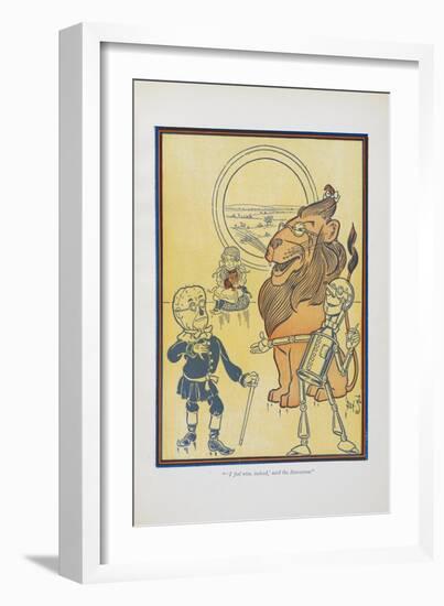 "I Fell Wise, Indeed,' Said the Scarecrow."-William Denslow-Framed Giclee Print