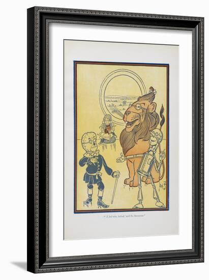 "I Fell Wise, Indeed,' Said the Scarecrow."-William Denslow-Framed Giclee Print