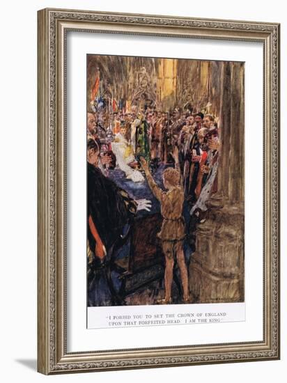 I Forbid You to Set the Crown of England Upon That Forfeited Head', 1923-Arthur C. Michael-Framed Giclee Print